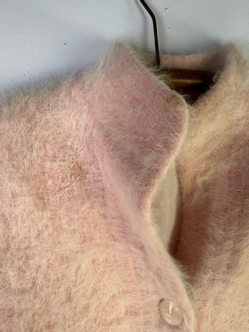 Stillman Studios Angora Cardigan Sweater Jacket large Pink VINTAGE - Picture 5 of 10